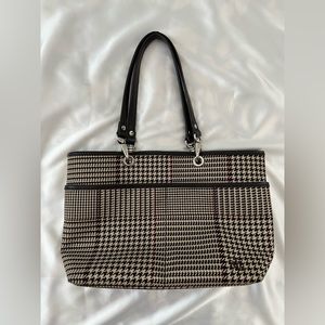 Vintage Ralph Lauren Houndstooth Tote Bag